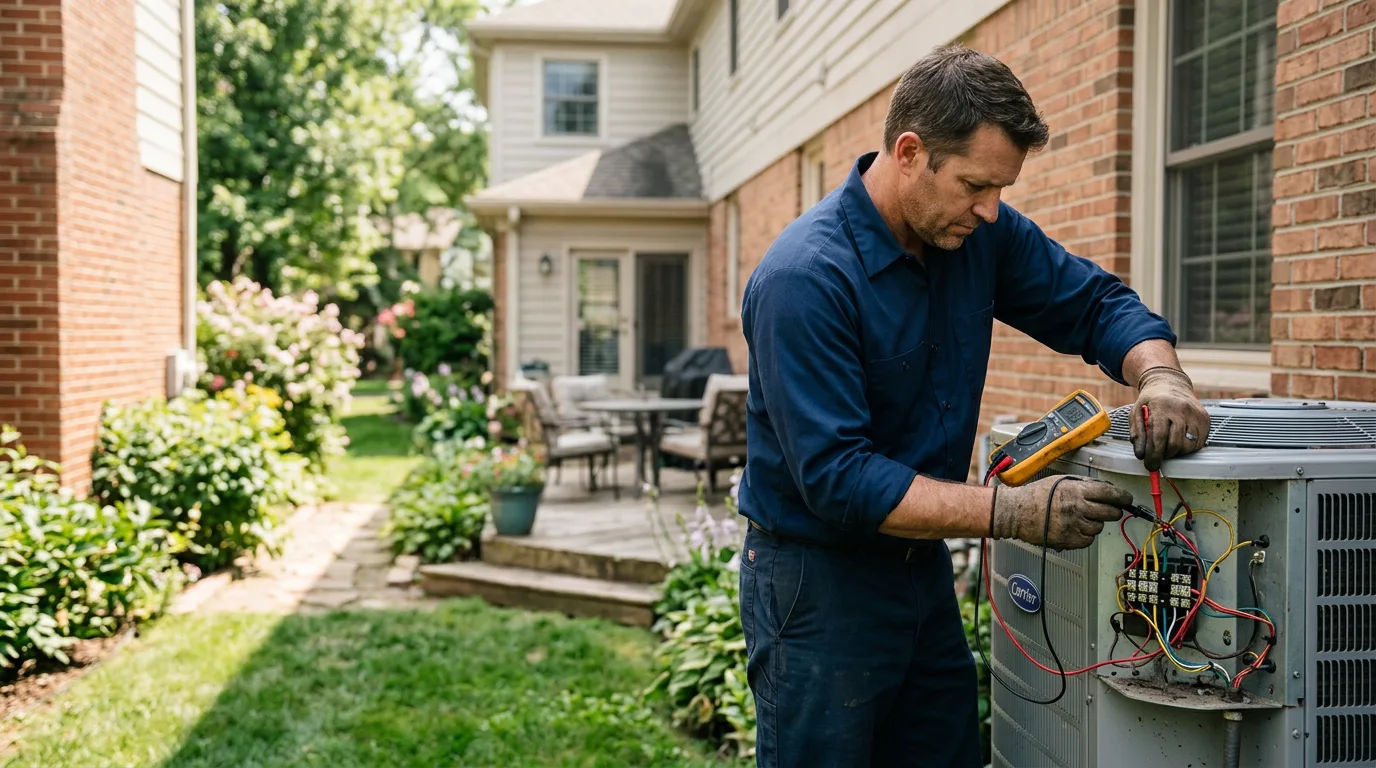 HVAC technician working near Northborough, MA